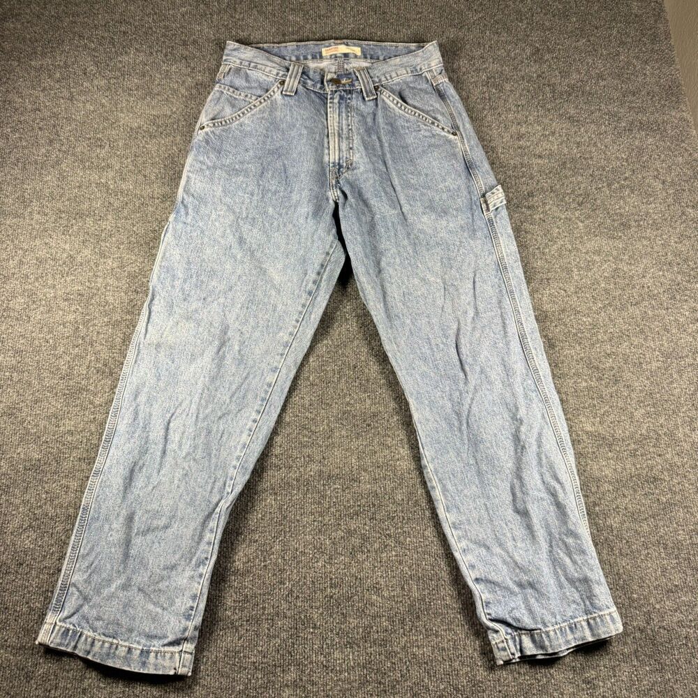 Signature by Levi Strauss Men’s Carpenter Jeans W30 L30 Blue Workwear Utility
